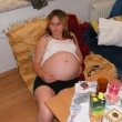 p�r hodin p�ed porodem